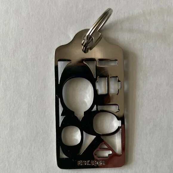 Coach silvertone keychain - Picture 3 of 6